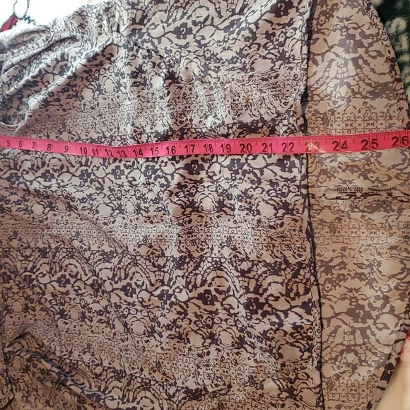 CONVERSE One Star Lightweight Flowy Cap Sleeve Blouse Tunic in Gray Size XS - Picture 7 of 7